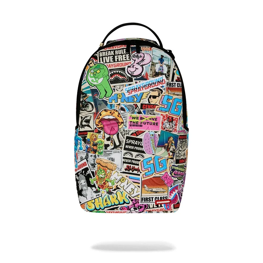 Sprayground Life's A Movie Backpack Unisex Multi Graphic Shoulder Strap SPR289